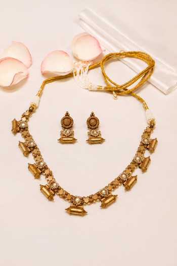 Solv Jewellery Dholna Patti Necklace & Earrings 
