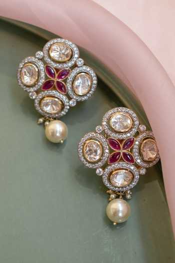 Shop Solv Jewellery Gold Plated Indian Summer Choker Necklace Set Online at Aza Fashions Shop_Solv Jewellery_Gold Plated Indian Summer Choker Necklace Set _Online_at_Aza_Fashions