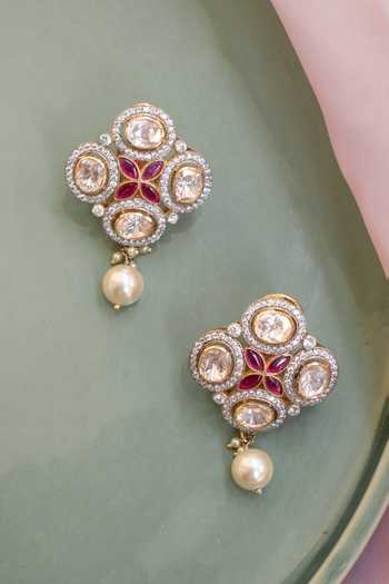 Buy Solv Jewellery Gold Plated Indian Summer Choker Necklace Set Buy_Solv Jewellery_Gold Plated Indian Summer Choker Necklace Set