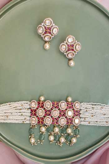 Solv Jewellery Indian Summer Choker Necklace Set 