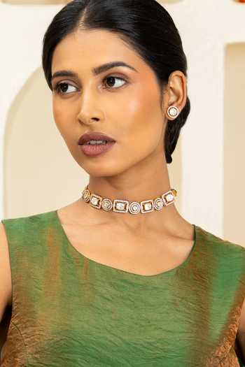 Solv Jewellery Lumiere Choker With Stud Earrings 