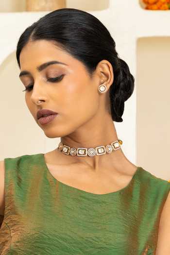 Solv Jewellery Lumiere Choker With Stud Earrings 