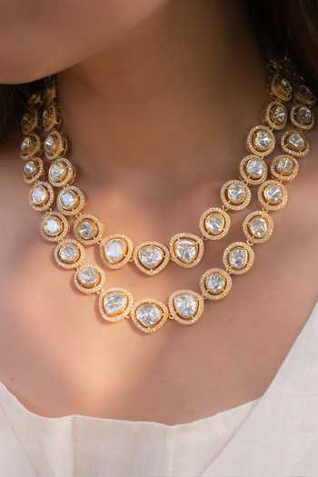 Solv Jewellery Dhruti Polki String Necklace Set 