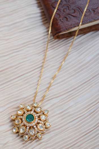 Solv Jewellery Green Goddess Pendant Necklace 