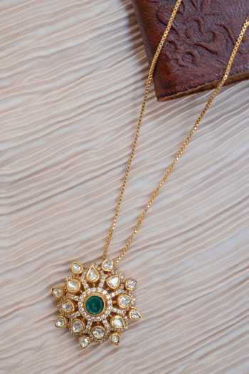 Solv Jewellery Green Goddess Pendant Necklace 