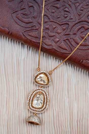Solv Jewellery Feu Three-Part Polki Pendant Necklace 