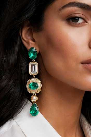 Bblingg Avhee Crystal & Zircon Dangler Earrings 
