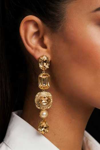 Bblingg Avhee Crystal & Zircon Dangler Earrings 