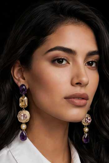 Bblingg Avhee Crystal & Zircon Dangler Earrings 