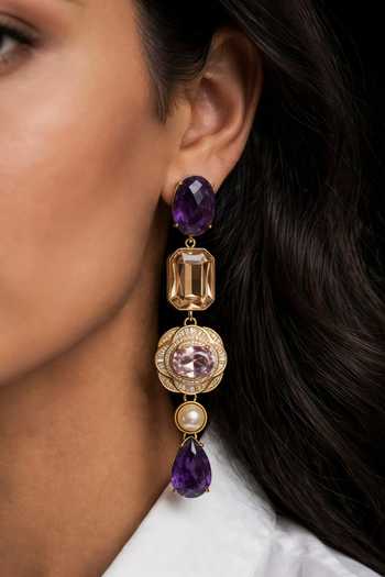 Bblingg Avhee Crystal & Zircon Dangler Earrings 