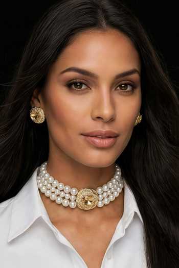Bblingg Tarana Crystal & American Diamond Choker Set 