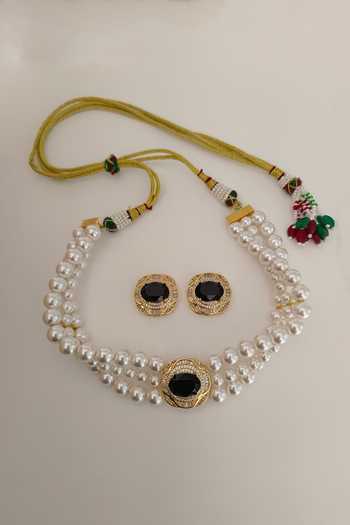 Bblingg Tarana Crystal & American Diamond Choker Set 
