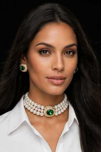 Bblingg Tarana Crystal & American Diamond Choker Set 