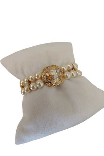 Bblingg Gold Plated Tarana Pearl And Crystal Bracelet Online at Aza Fashions Bblingg_Gold Plated Tarana Pearl And Crystal Bracelet _Online_at_Aza_Fashions