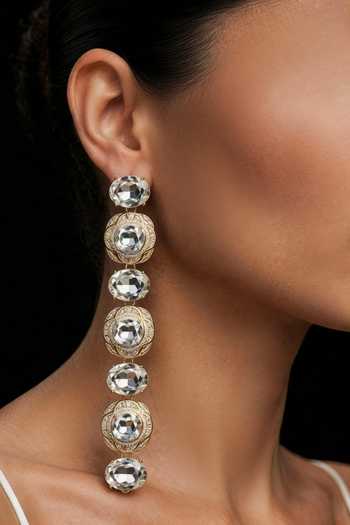 Bblingg Dua Crystal Embellished Long Earrings 
