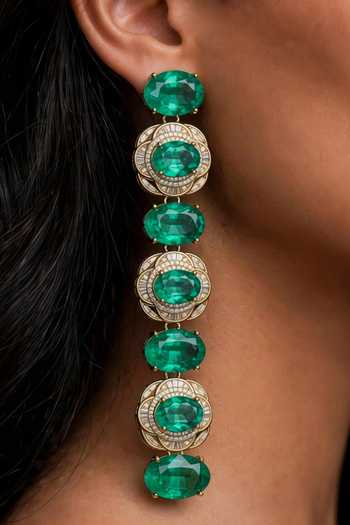 Bblingg Dua Crystal Embellished Dangler Earrings 