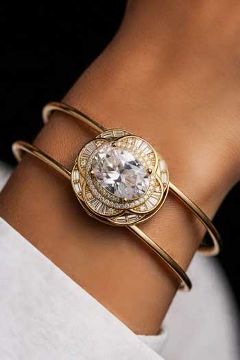 Bblingg Tarana Crystal & American Diamond Cuff 