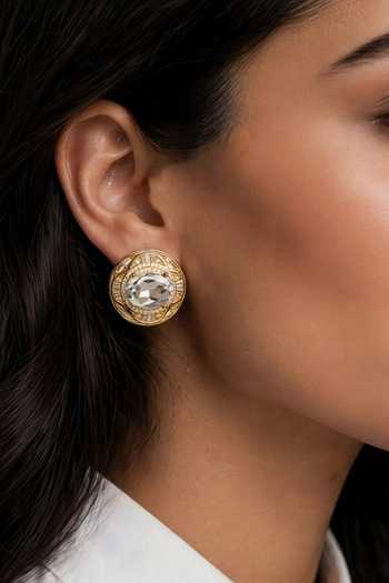 Bblingg Gold Plated Tarana Crystal Embellished Stud Earrings Online at Aza Fashions Bblingg_Gold Plated Tarana Crystal Embellished Stud Earrings _Online_at_Aza_Fashions