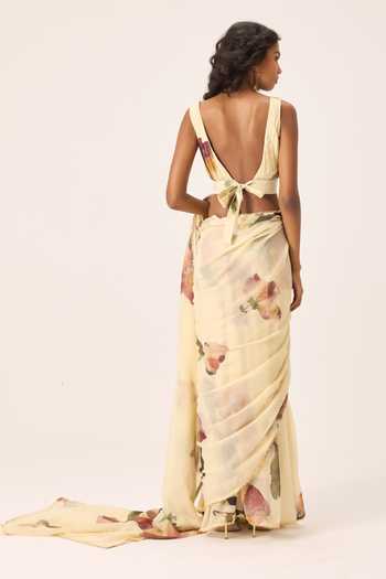 Kharakapas Soleil Floral Painted Blouse 