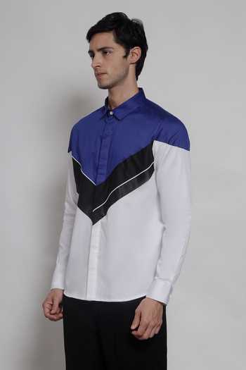 Buy Lacquer Embassy White Cotton Satin The Mayfair Shirt Online at Aza Fashions Buy_Lacquer Embassy_White Cotton Satin The Mayfair Shirt _Online_at_Aza_Fashions