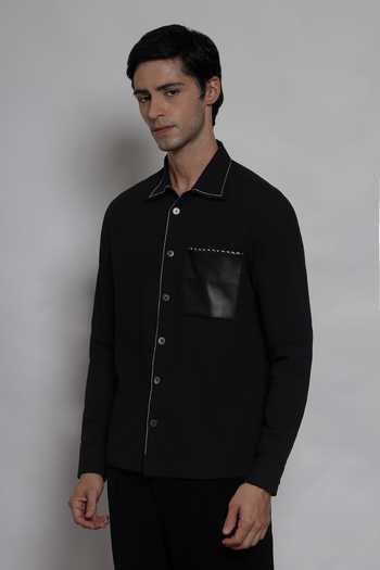 Buy Lacquer Embassy Black The Kensington Shacket Online at Aza Fashions Buy_Lacquer Embassy_Black The Kensington Shacket _Online_at_Aza_Fashions