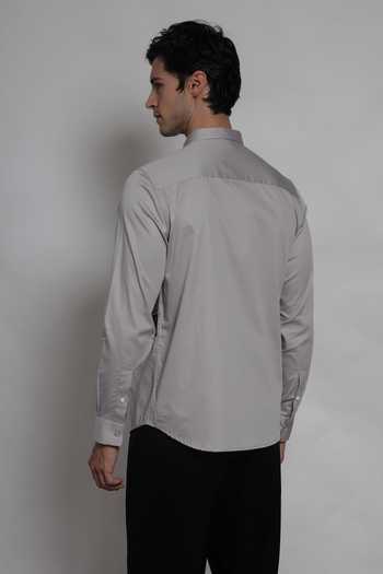 Lacquer Embassy The Westbury Cotton Satin Shirt 