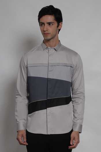 Lacquer Embassy The Westbury Cotton Satin Shirt 