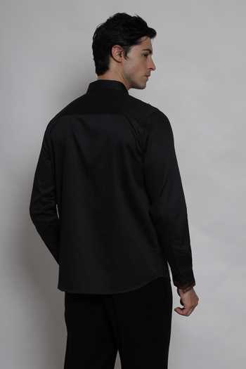 Lacquer Embassy Cavendish Cotton Satin Shirt 