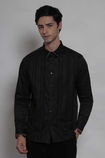 Lacquer Embassy Cavendish Cotton Satin Shirt 