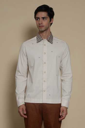 Lacquer Embassy Thistle Cotton Melange Shacket 
