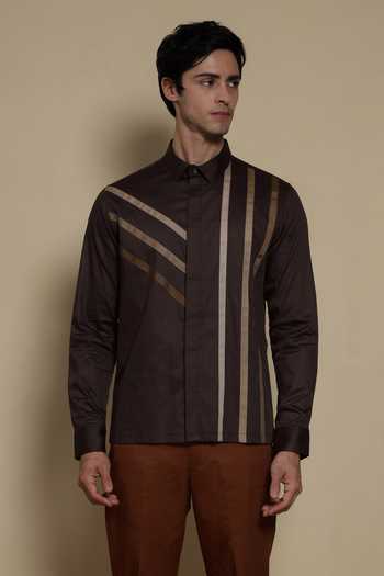 Lacquer Embassy The City Walk Cotton Satin Shirt 