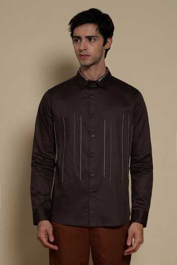Lacquer Embassy The Old Estate Cotton Satin Shirt 