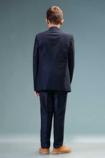 Minikin Bird Embroidered Prince Coat With Pant 