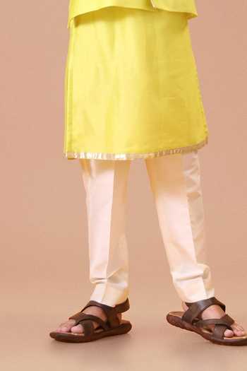 Minikin Green , Cotton, Chanderi Flamingo Lime Nehru Jacket And Kurta Set Online at Aza Fashions Minikin_Green , Cotton, Chanderi Flamingo Lime Nehru Jacket And Kurta Set _Online_at_Aza_Fashions