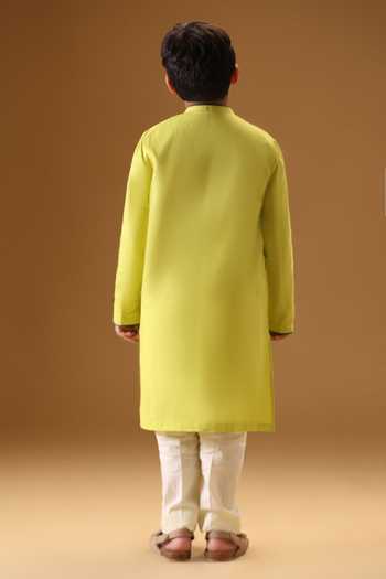 Minikin Guitar Embroidered Kurta With Pant 