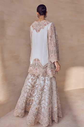 Pankaj & Nidhi Seravelle Fleur Embroidered Sharara Set 