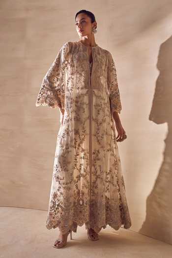 Pankaj & Nidhi Moonvine Embroidered Jacket Pant Set