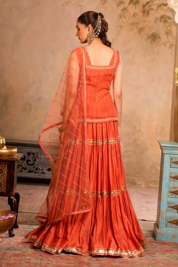 Studio Bagechaa Ziya Embroidered Kurta Skirt Set