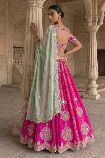 Aneesh Agarwaal Gul-E-Rani Embroidered Lehnga Set 