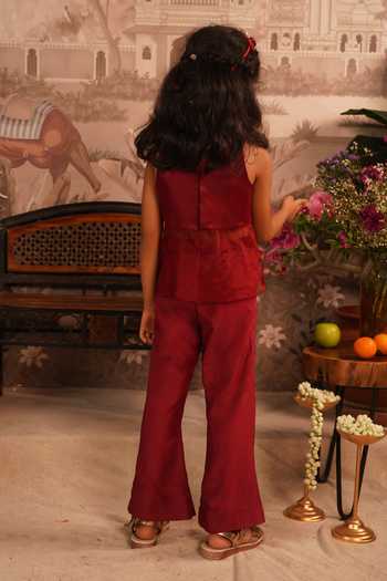 Arani Label Elara Peplum Top & Palazzo Set 