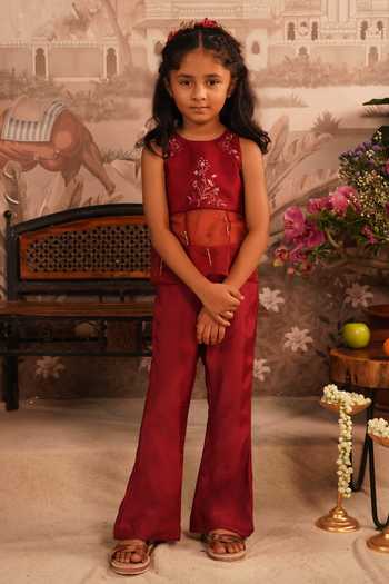 Arani Label Elara Peplum Top & Palazzo Set 