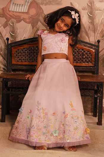 Arani Label Sweet Ombre Lehenga With Crop Top 