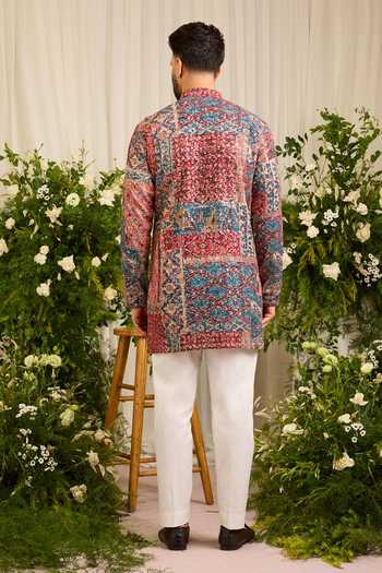Kasbah The Ravel Abstract Motif Short Kurta 