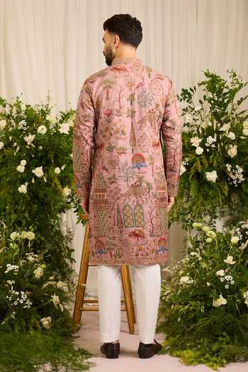 Kasbah The Crosby Nature Embroidered Kurta 