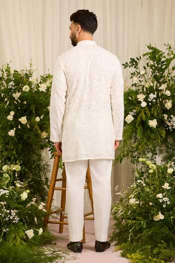 Kasbah The Montaigne Paisley Embroidered Short Kurta 