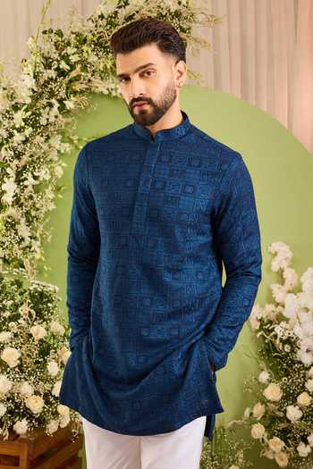 Kasbah Moncler Thread Embroidered Short Kurta 