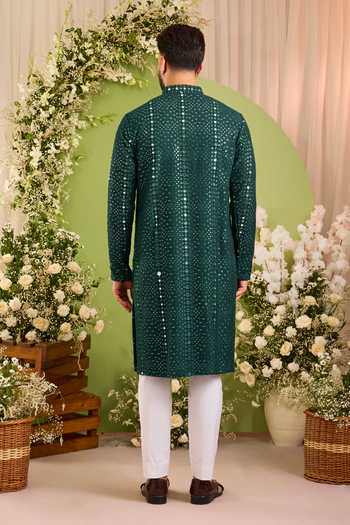 Kasbah Silk Mirror Work Kurta 
