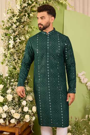 Kasbah Silk Mirror Work Kurta 