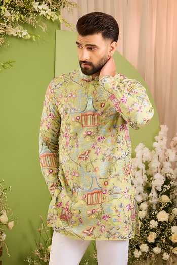 Kasbah The Kyoto Oriental Motif Short Kurta 