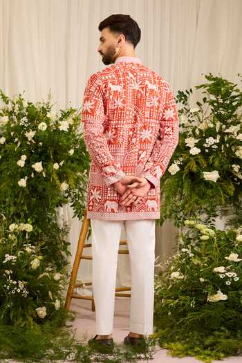 Kasbah The Imperial Flora & Fauna Short Kurta 